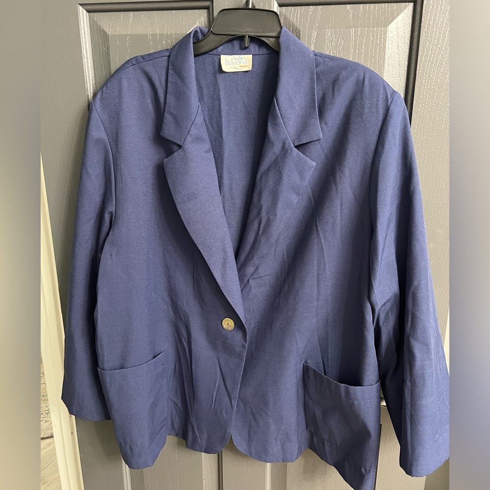 Cristin Stevens Vintage Blue Blazer Size 22W Jackets & Coats for light weight